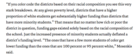 race and school funding