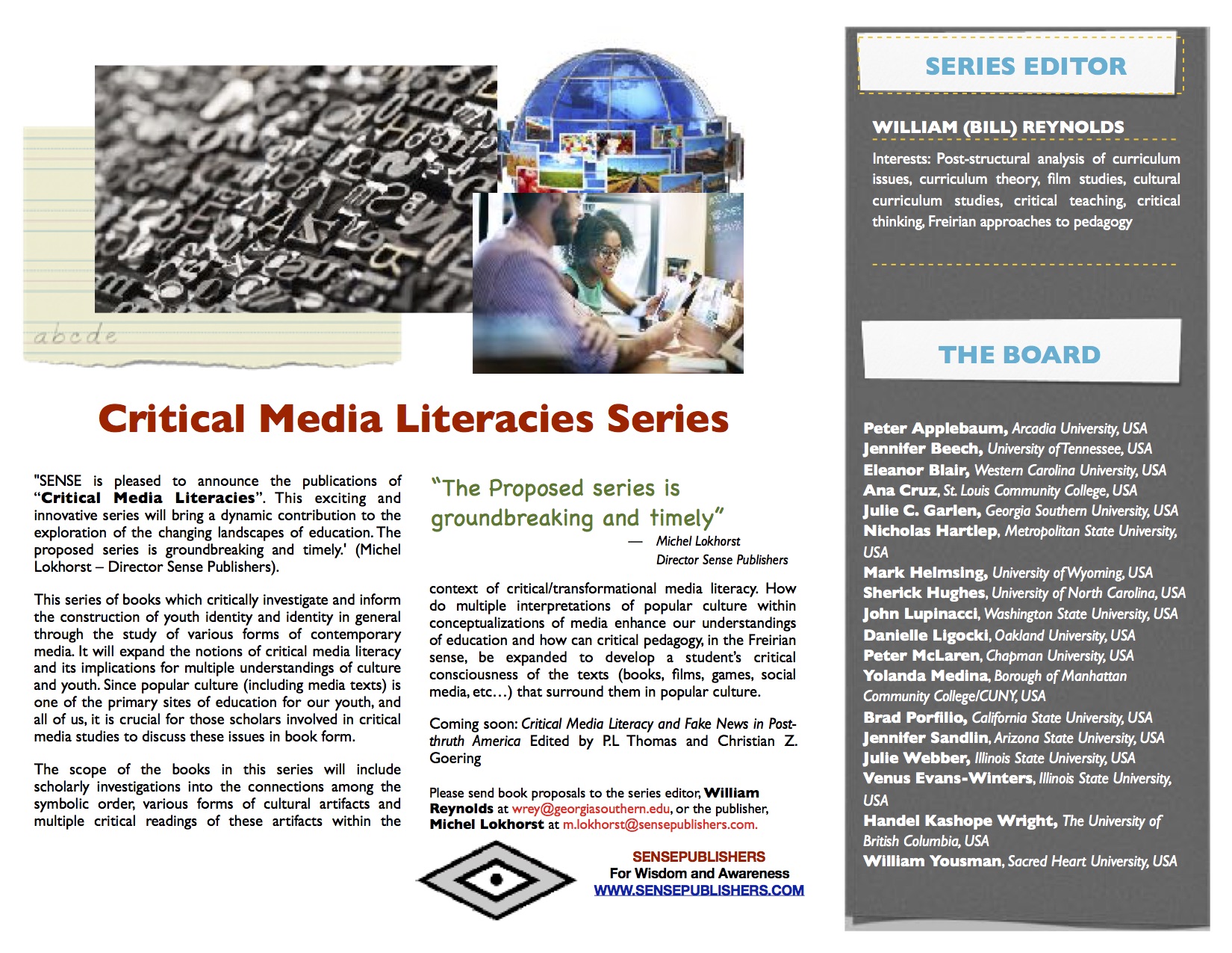 UNDER CONTRACT CFP: Critical Media Literacy and Fake News in Post-Truth ...