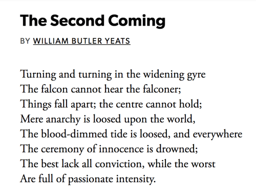 second coming yeats