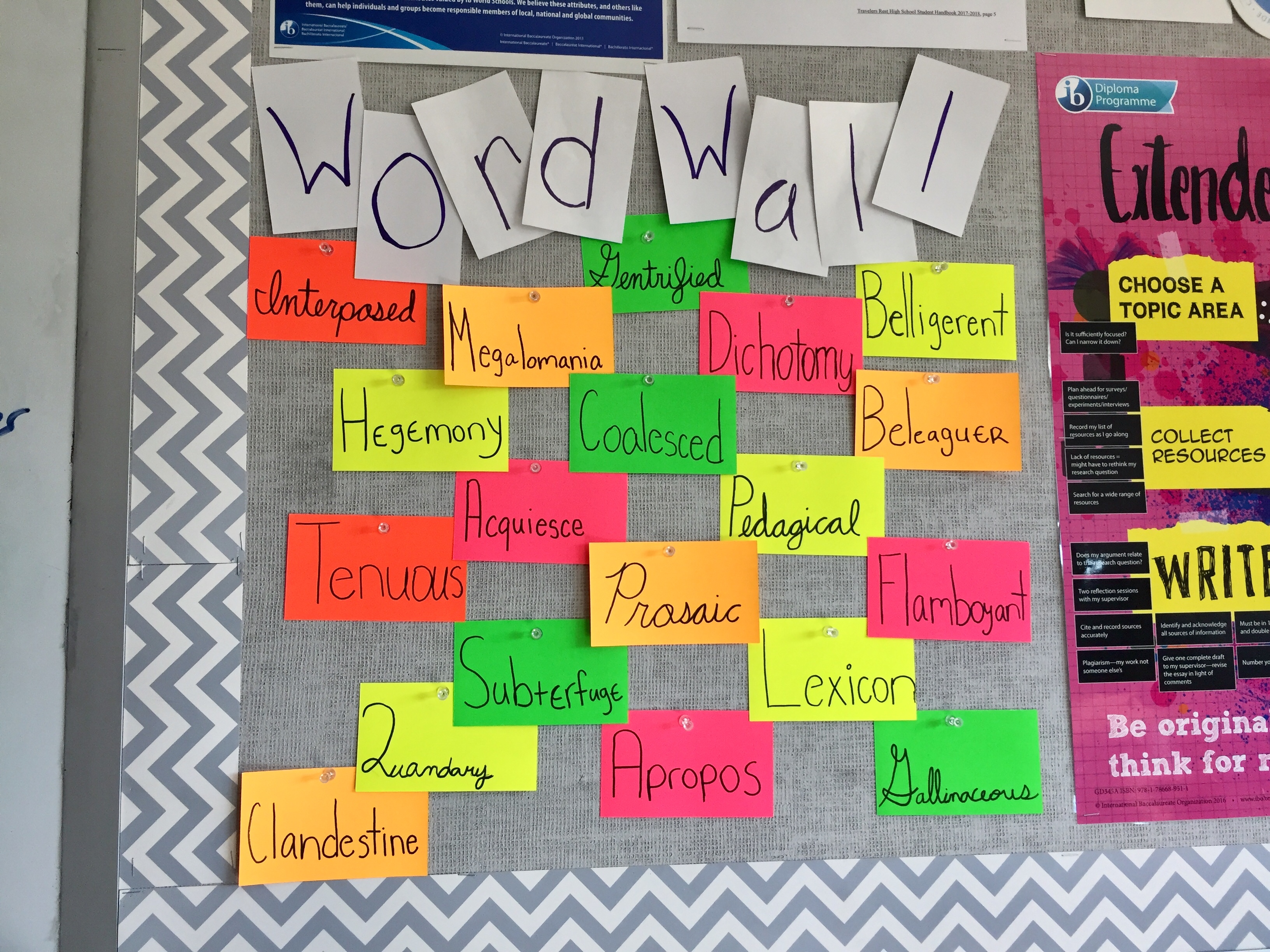 Marakoff word wall